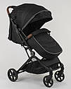 Коляска прогулянкова дитяча JOY C-3003 футкавер, знімний бампер, телескопічна ручка для перевезення, фото 5