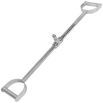 Ручка для м'язів спини з паралельним хватом пряма з обертовим підвісом з насічкою HIGHQ SPORT (l-82 см)