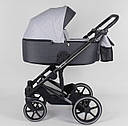 Дитяча коляска 2 в 1 Expander EXEO EX-21002 колір Silver, тканина з водовідштовхувальним просоченням, фото 3