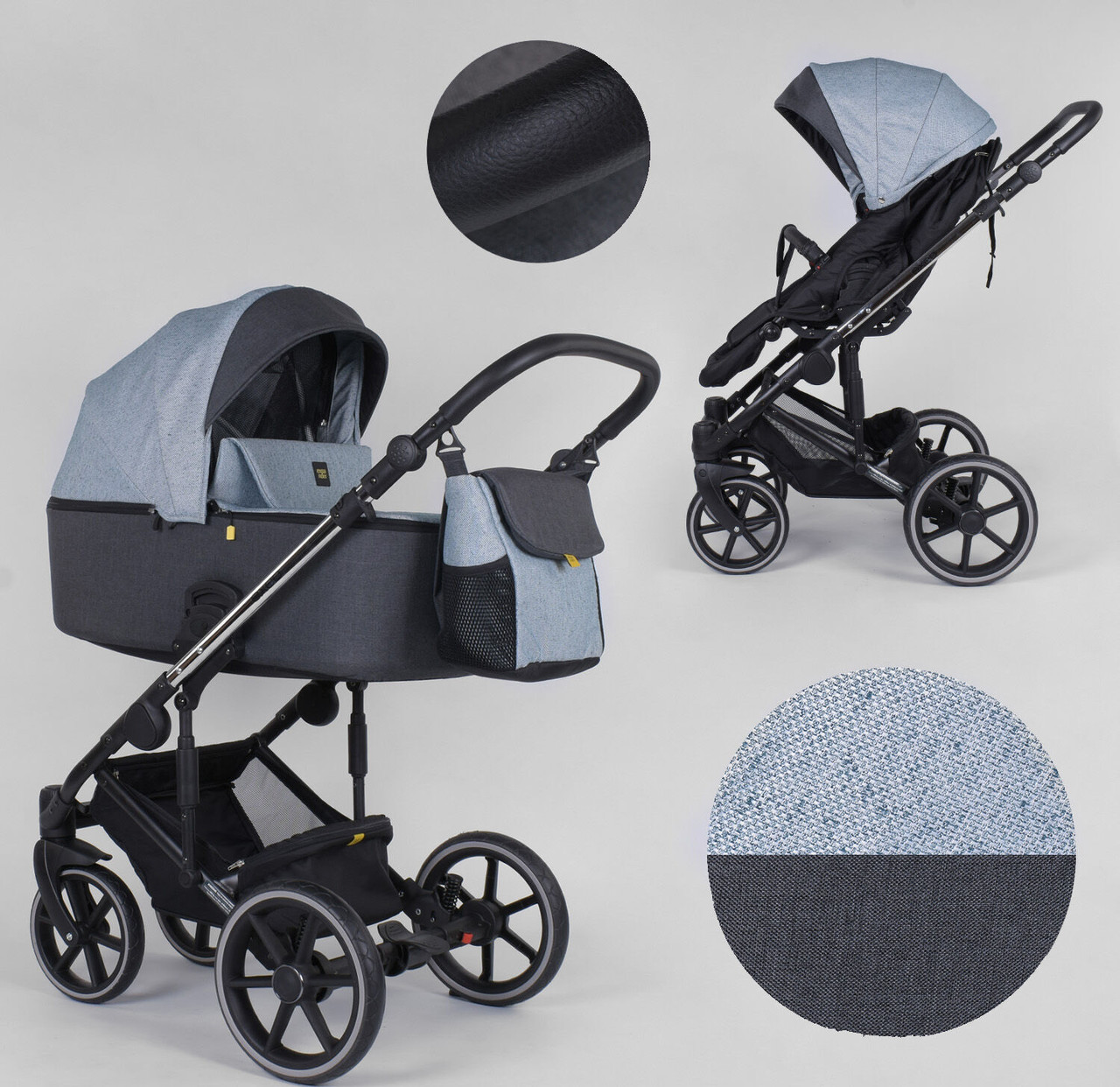 Дитяча коляска 2 в 1 Expander EXEO EX-43266 колір Ocean, тканина з водовідштовхувальним просоченням, фото 1