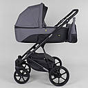 Дитяча коляска 2 в 1 Expander MODO M-42392 колір Graphite, водовідштовхувальна тканина + еко-шкіра, фото 2