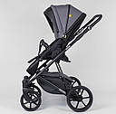 Дитяча коляска 2 в 1 Expander MODO M-42392 колір Graphite, водовідштовхувальна тканина + еко-шкіра, фото 4