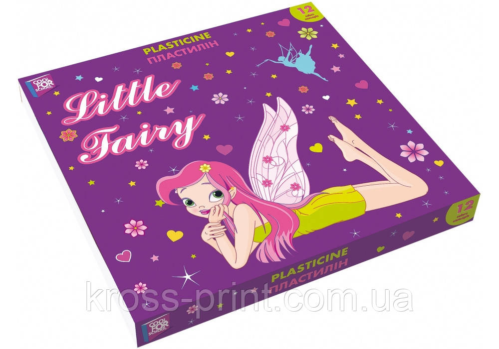 Пластилін Little Fairy, 12 кольорів