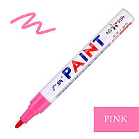 Маркер для шин колёс резины PAINT розовый карандаш
