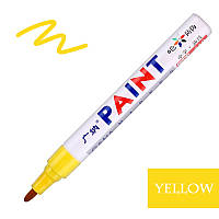 Маркер для шин колёс резины PAINT желтый карандаш