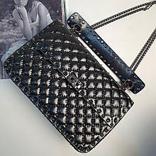 Женская кожаная сумка Valentino (реплика) LUX+++