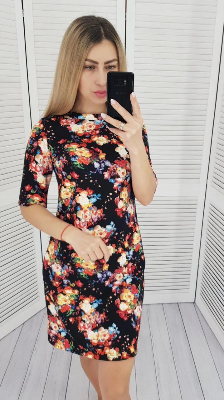 Платье с цветами женское, арт. М323/3