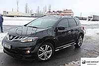 Пороги боковые труба с листом Nissan Murano Z51 (2008-2015) D42