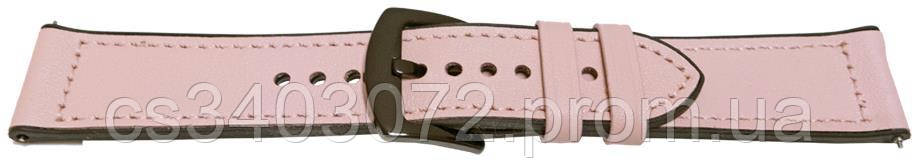 Рожевий жіночий силікон + шкіра ремінець для наручних годин 18 мм(16 мм)