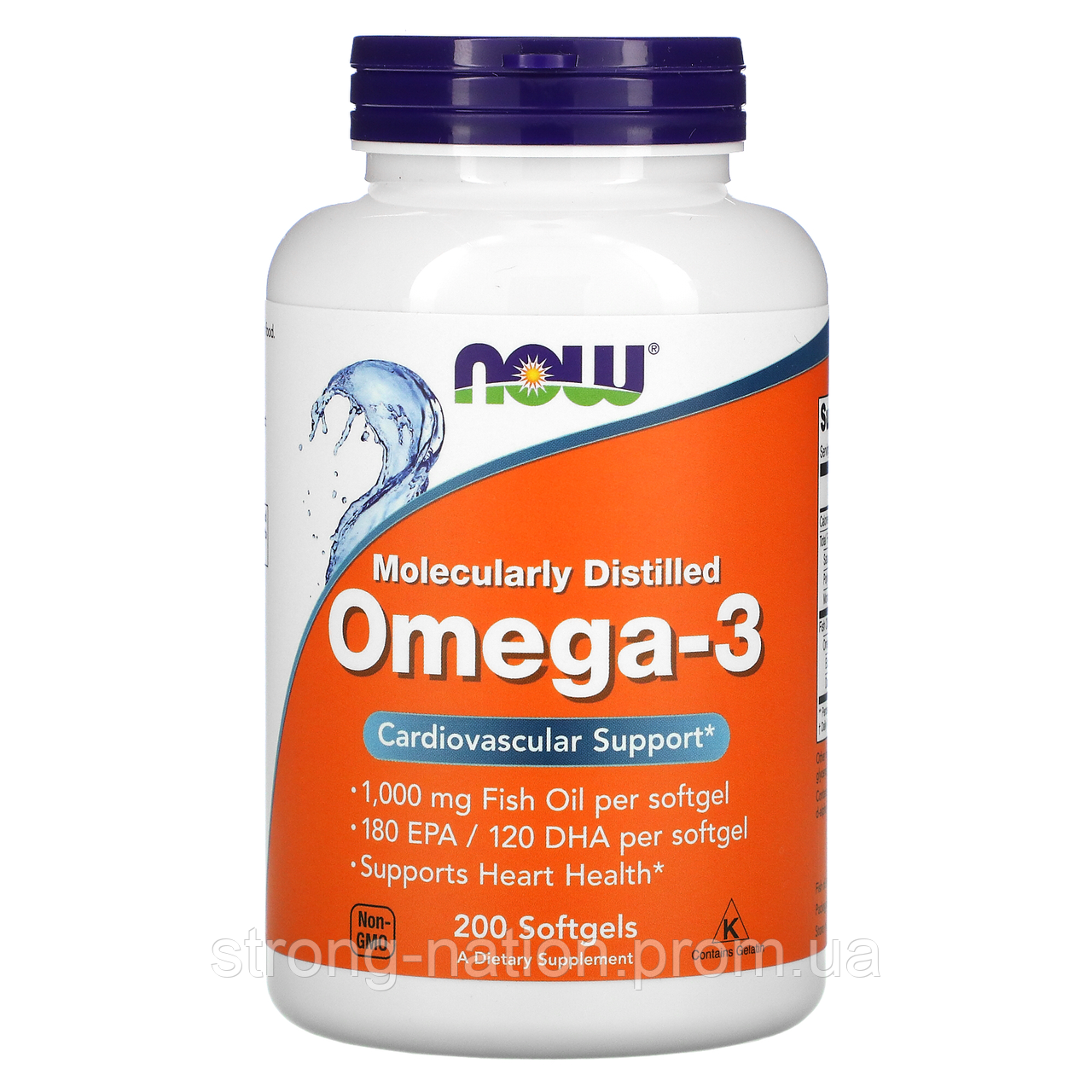 Omega 3 200caps  ⁇  NOW  ⁇  Риб'ячий жир  ⁇  Омега 3