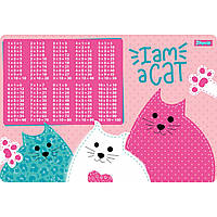 Підкладка для столу 1 Вересня дитяча "I am a cat" (табл.помацання)