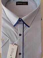 Рубашка мужская с коротким рукавом . Ferrero gizzi Размеры: ,45 в клетку классическая
