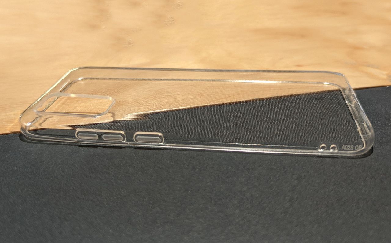 Чехол для Samsung A02S / A025F силиконовый противоударный прозрачный Ultra Thin - фото 3 - id-p1359599340