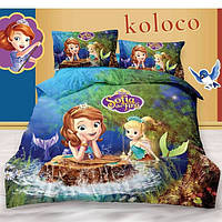 Дитяче полуторна постільна білизна Принцеса Софія ( постіль Koloco бавовна )