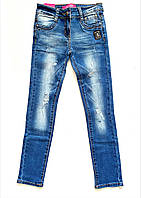 Штани джинсові для дівчаток від 7-12 років (р.23-28).