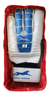 Перчатки вратарские "Снежный барс", белые с синим