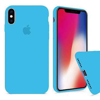 Чохол Silicone FULL case для IPhone X/Xs Blue синій