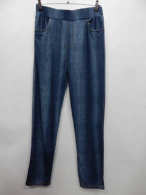 Лосіни -штани щільні під джинс жіночі утеплені (термо байка) 48-50 р. 094лж