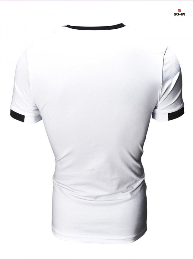 Футболка мужская  Slim Fit летняя черная однотонная трикотажная