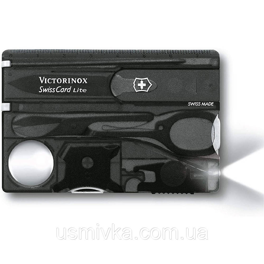 Набір кишенькових ножів Victorinox Swisscard Lite, чорна на блістері