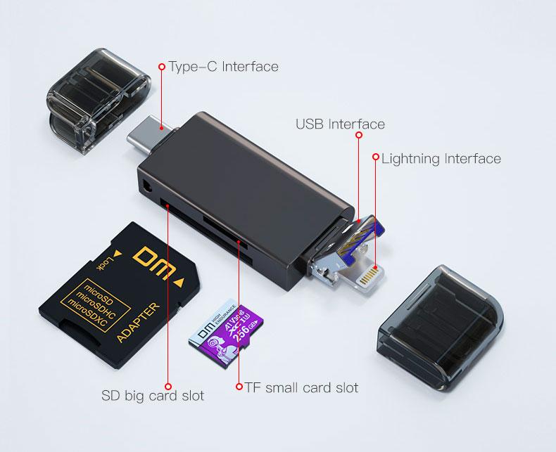 Картридер USB Type C – переходник микро СД на ЮСБ (Lightning) для ...