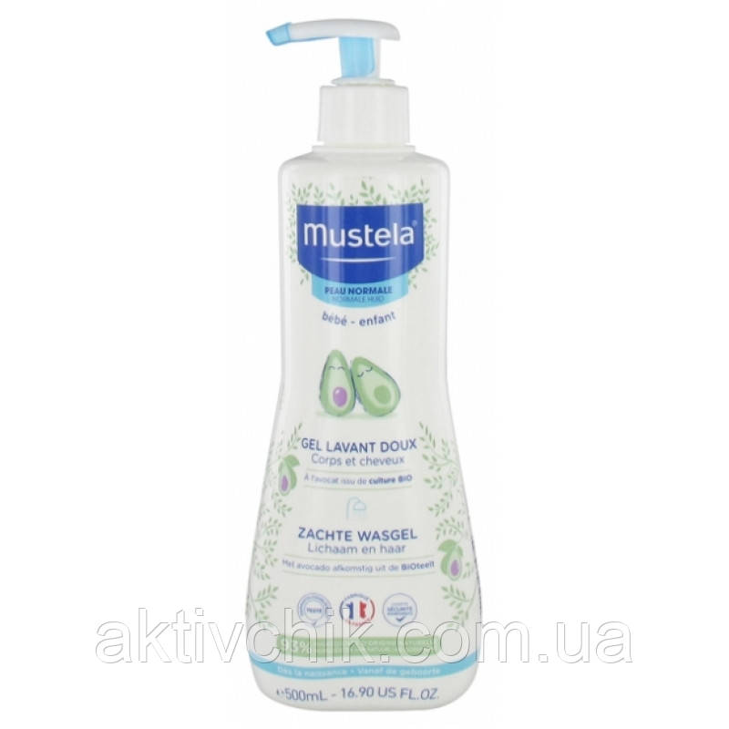 Гель для купання новонароджених Mustela Bebe Dermo Cleansing Gel, фото 1