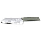 Кухонний ніж Victorinox Swiss Modern "Santoku" 6.9056.17K6B оливковий, лезо 17 см, фото 3
