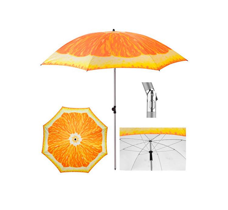 Большой садовый зонт от солнца 1.8 м Апельсин, усиленный пляжный зонтик | пляжна парасолька (NS) - фото 6 - id-p1359639798
