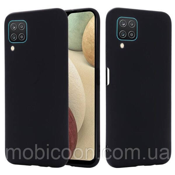 Чехол Silicone Case Full для Samsung Galaxy A12 (A125) Black