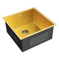 Интегрированная мойка MIXXUS MX4843-220x1.0-PVD-GOLD Золотая