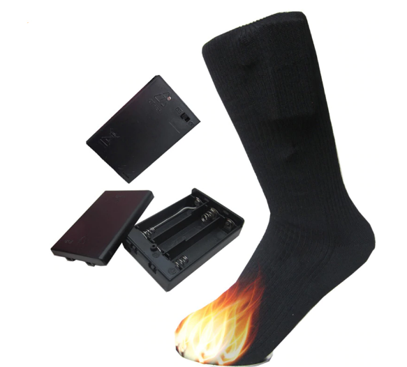 Eco-obogrev SOCKS 2HB-AA - Plus 4,5 V шкарпетки з підігрівом на батарейках АА з термостатом +бокси 2*АА, двошаровий