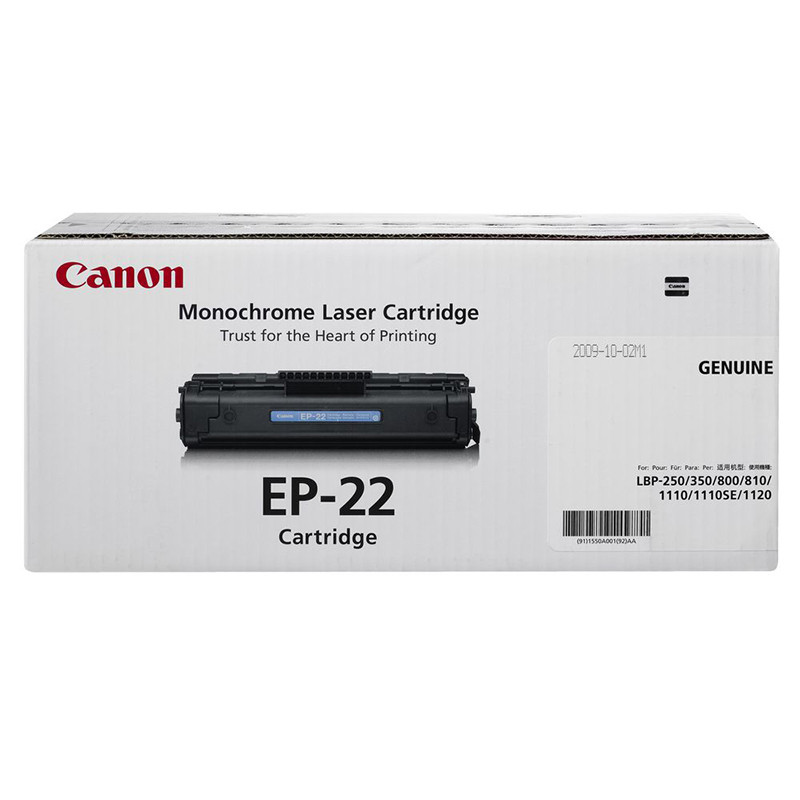 Оригінальний картридж Canon EP-22 (1550A003) до принтера Canon LBP1120, LBP800, LBP810, фото 1