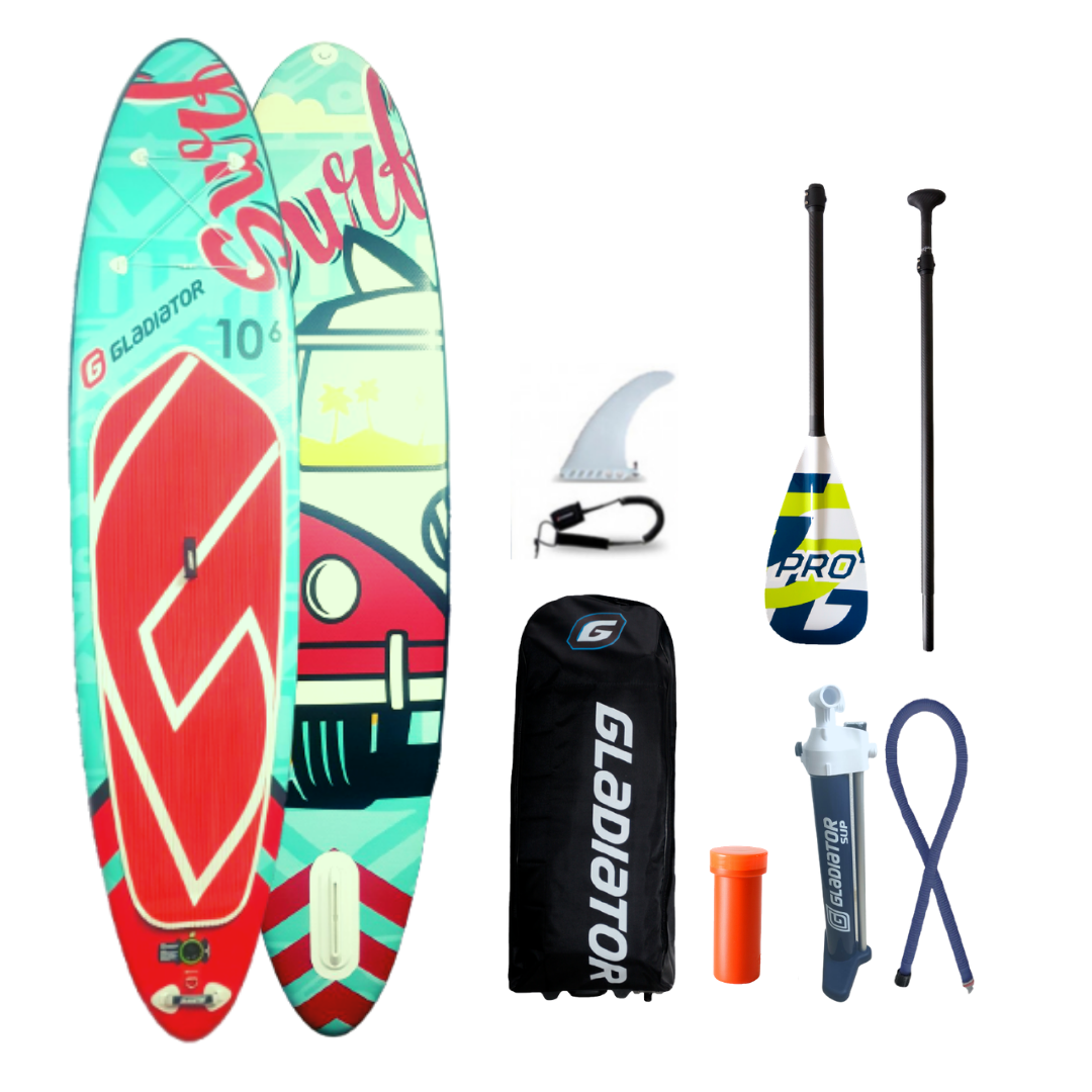 Сапборд GLADIATOR ART 10'8" x 34" SURF — надувна дошка для САП серфінгу, sup board