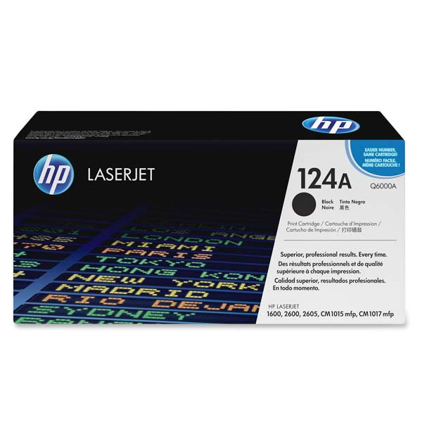 Картридж HP 124A (Q6000A) black для принтера Color LaserJet 1600, 2600n, CM1015, CM1017