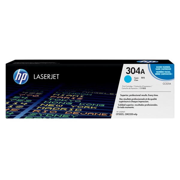 Картридж HP 304A cyan CC531A до принтера LaserJet CM2320nf, CM2320fxi, CP2025dn, CP2025n, фото 1