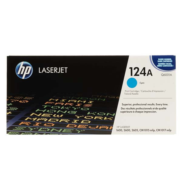 Картридж HP 124A cyan Q6001A для LaserJet 1600 2600/2605 CM1015/1017