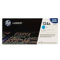 Оригинальный картридж HP 124A (Q6001A) Cyan для принтера HP Color LaserJet 1600/2600/2605/CM1015/1017