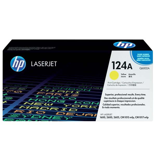 Картридж HP 124A (Q6002A) yellow до принтера Color LaserJet 1600 2600/2605 CM1015/CM1017, фото 1