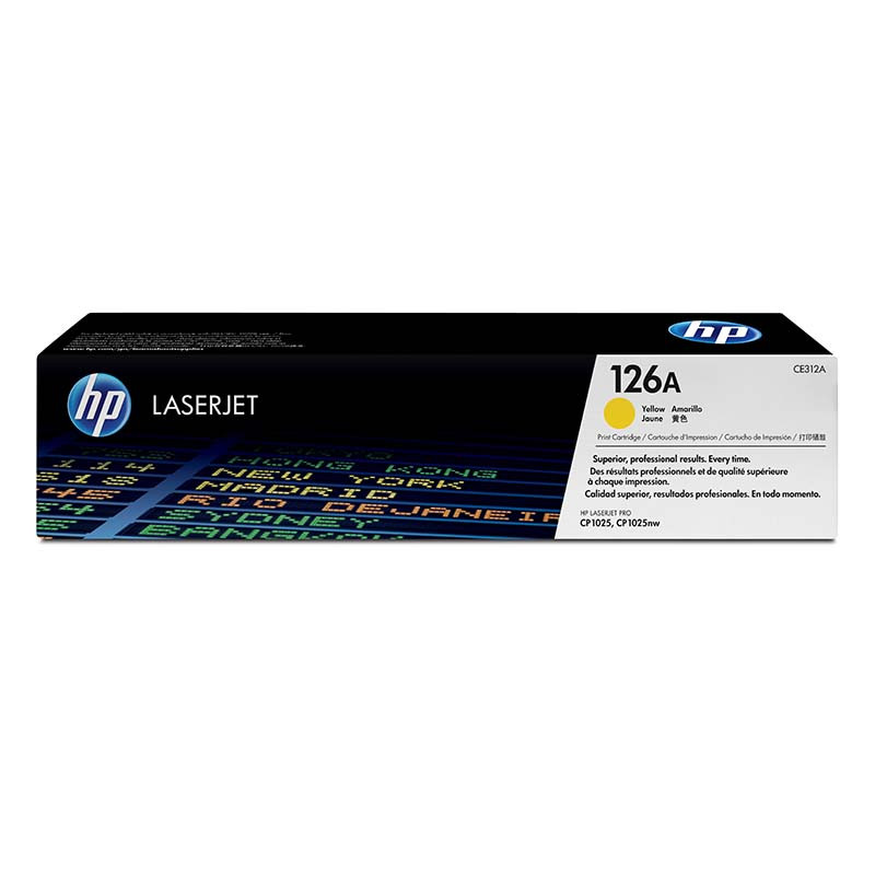 Оригінальний картридж HP 126A (CE312A) Yellow для принтера HP LaserJet Pro Color CP1012/1020/1025/M175/275
