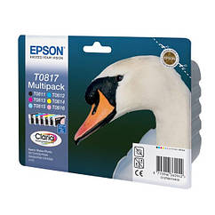 Оригінальний набір картриджів Epson T0817 (C13T11174A10) Epson 1410 R290 R295 RX610 RX615 RX690 T50 T59 TX659