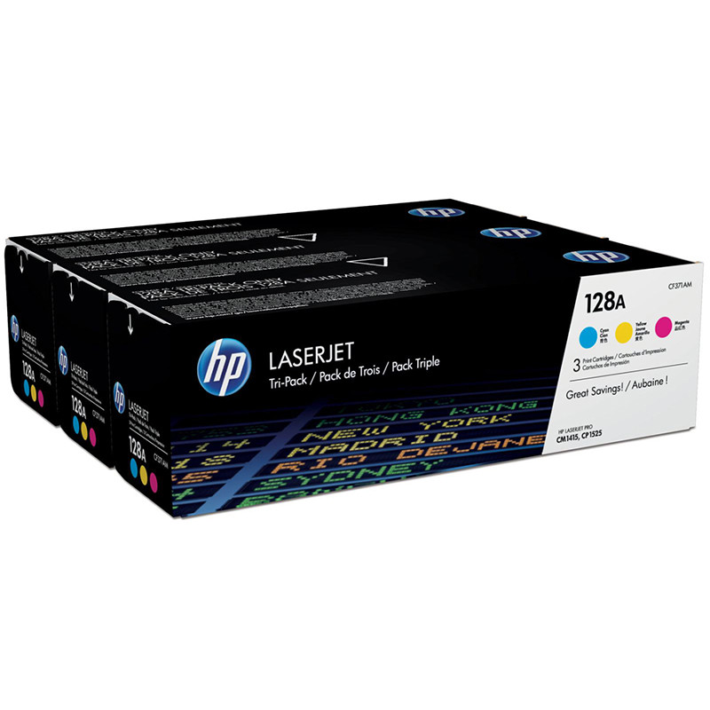 Картридж HP 128A colour CF371AM (3 шт.) до принтера LaserJet CP1525n/CP1525nw CM1415fn/CM1415fnw
