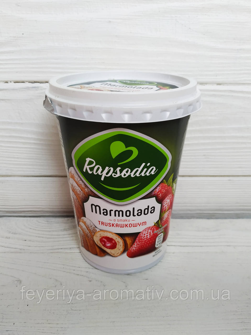 Фруктовий мармелад полуничний Rapsodia marmolada truskawkowa 590г (Польща)