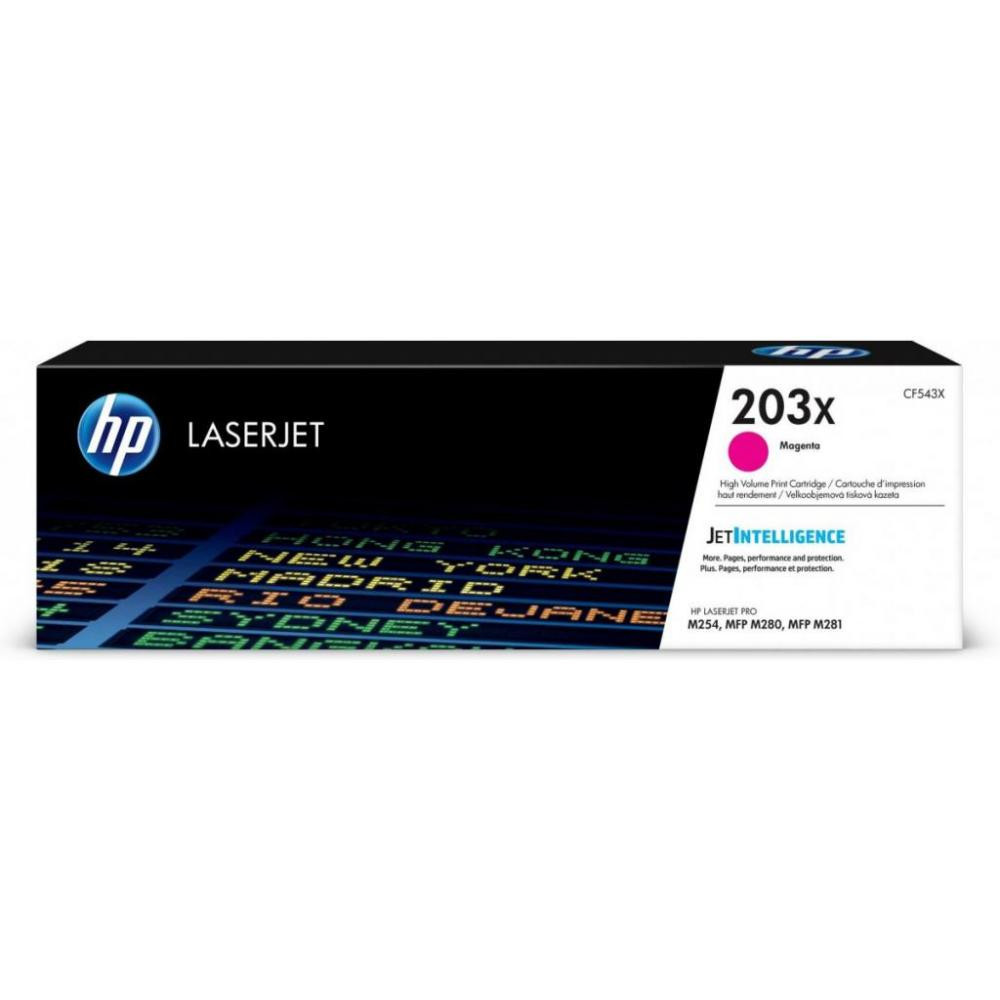 Картридж HP 203X magenta CF543X для принтера LaserJet M254dw M254nw M280nw M281fdn M281fdw Pro, фото 1