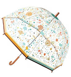 DJECO Парасолька прозорий дорослий розмір "Маленькі квіти", DD04720