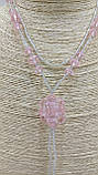 Кольє з натурального каменю Гірський кришталь., фото 4
