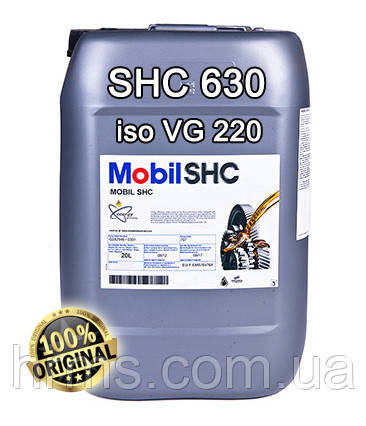 Масло синтетичне Mobil SHC 630 (ISO VG 220) каністра 20 л Мобіл 630 Мобіл 630 Мобіл сшс 630
