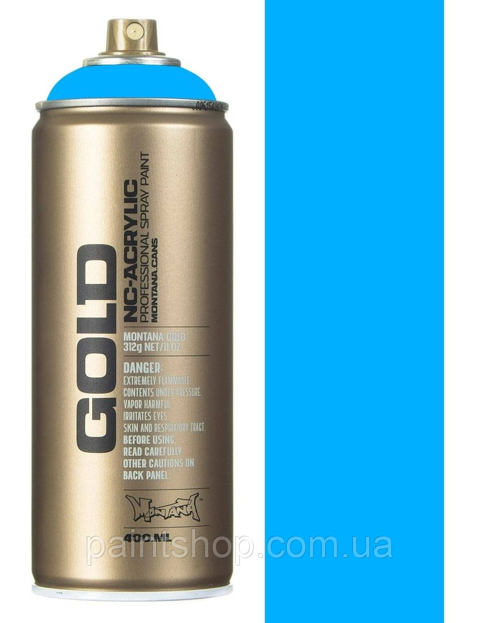 Фарба флуоресцентна Montana Gold F5000 Flame Blue (Синя) 400 мл