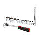 Набір головок 3/8" 10-24 мм, подовжувач, тріскачка 72 зуби, 12 од., Cr-V STORM INTERTOOL ET-8013 - фото 3 - id-p1357839458