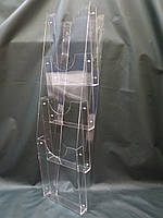 Настінний стенд із кишенями А4 формату на 4 секції з акрилу