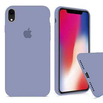 Чохол Silicone FULL case для IPhone Xr Lavander grey лаванда сірий